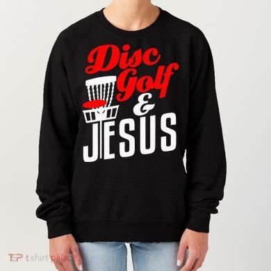 Disc Golf Jesus Christian Gift Funny Golfing Golfer Lover Women's Sweatshirt