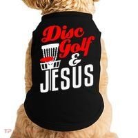 Disc Golf Jesus Christian Gift Funny Golfing Golfer Lover Doggie Tank thumb 0