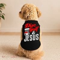Disc Golf Jesus Christian Gift Funny Golfing Golfer Lover Doggie Tank thumb 2