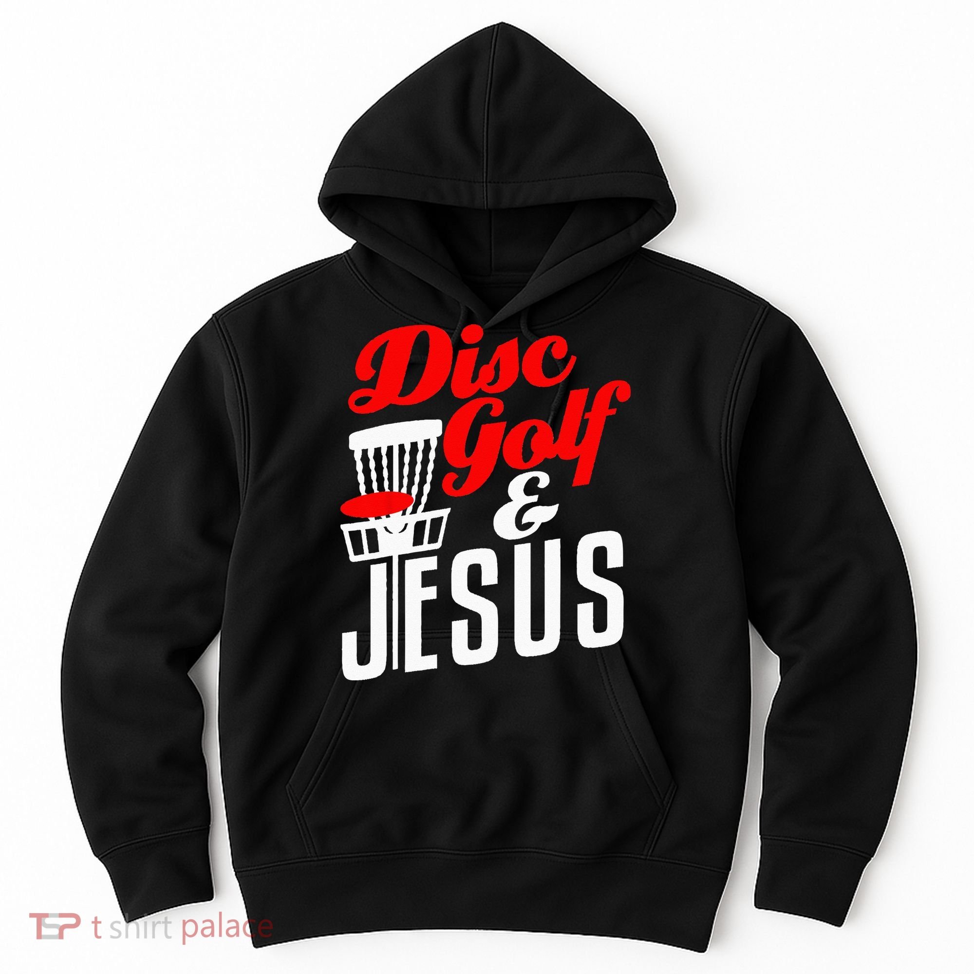 Disc Golf Jesus Christian Gift Funny Golfing Golfer Lover Hoodie