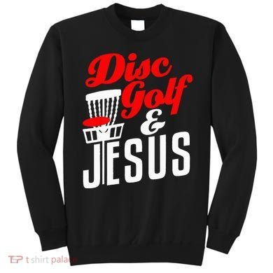 Disc Golf Jesus Christian Gift Funny Golfing Golfer Lover Sweatshirt