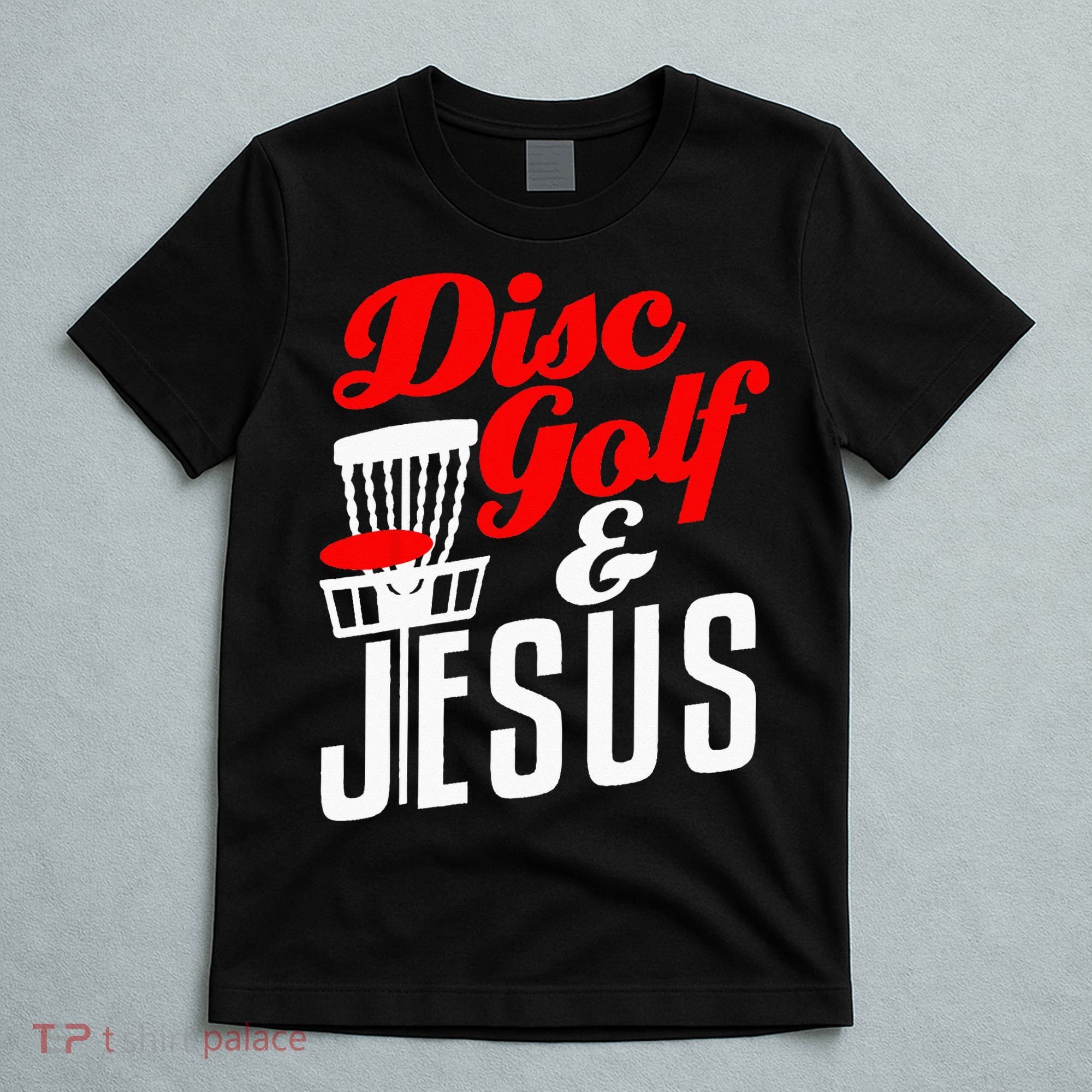 Disc Golf Jesus Christian Gift Funny Golfing Golfer Lover T-Shirt