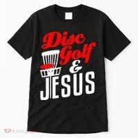 Disc Golf Jesus Christian Gift Funny Golfing Golfer Lover Tall T-Shirt thumb 0