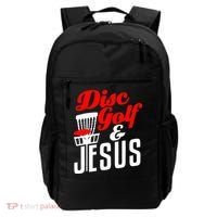 Disc Golf Jesus Christian Gift Funny Golfing Golfer Lover Backpack thumb 0