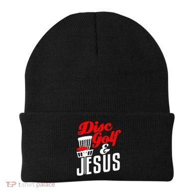 Disc Golf Jesus Christian Gift Funny Golfing Golfer Lover Beanie