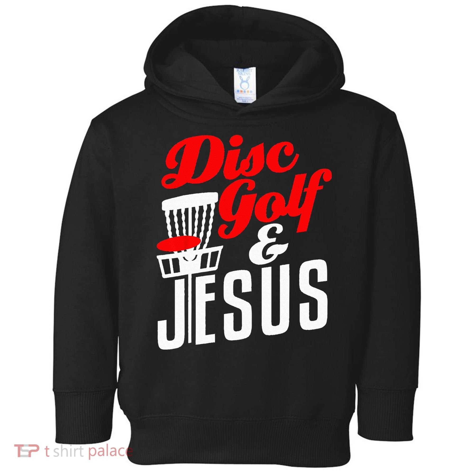 Disc Golf Jesus Christian Gift Funny Golfing Golfer Lover Toddler Hoodie