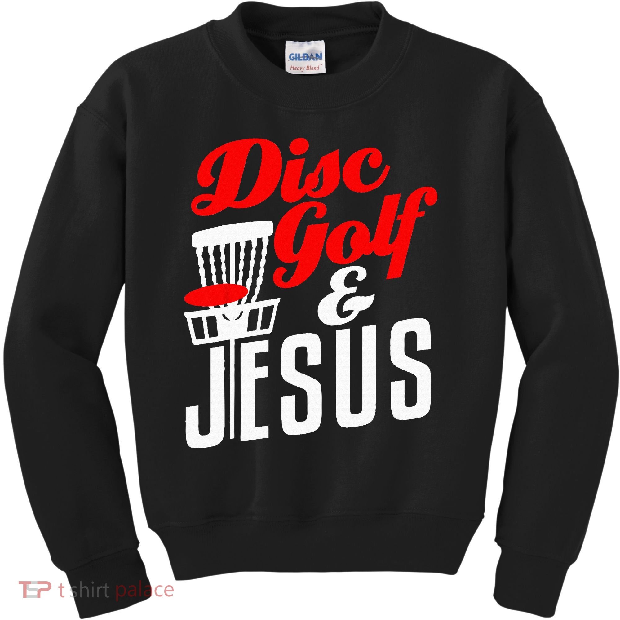 Disc Golf Jesus Christian Gift Funny Golfing Golfer Lover Kids Sweatshirt