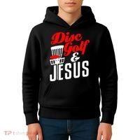 Disc Golf Jesus Christian Gift Funny Golfing Golfer Lover Kids Hoodie thumb 4