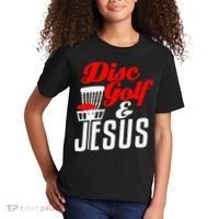 Disc Golf Jesus Christian Gift Funny Golfing Golfer Lover Kids T-Shirt thumb 2