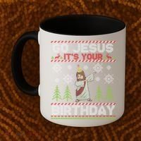 Dabbing Go Jesus It Is Your Birthday Merry Christmas Coffee Mug thumb 2