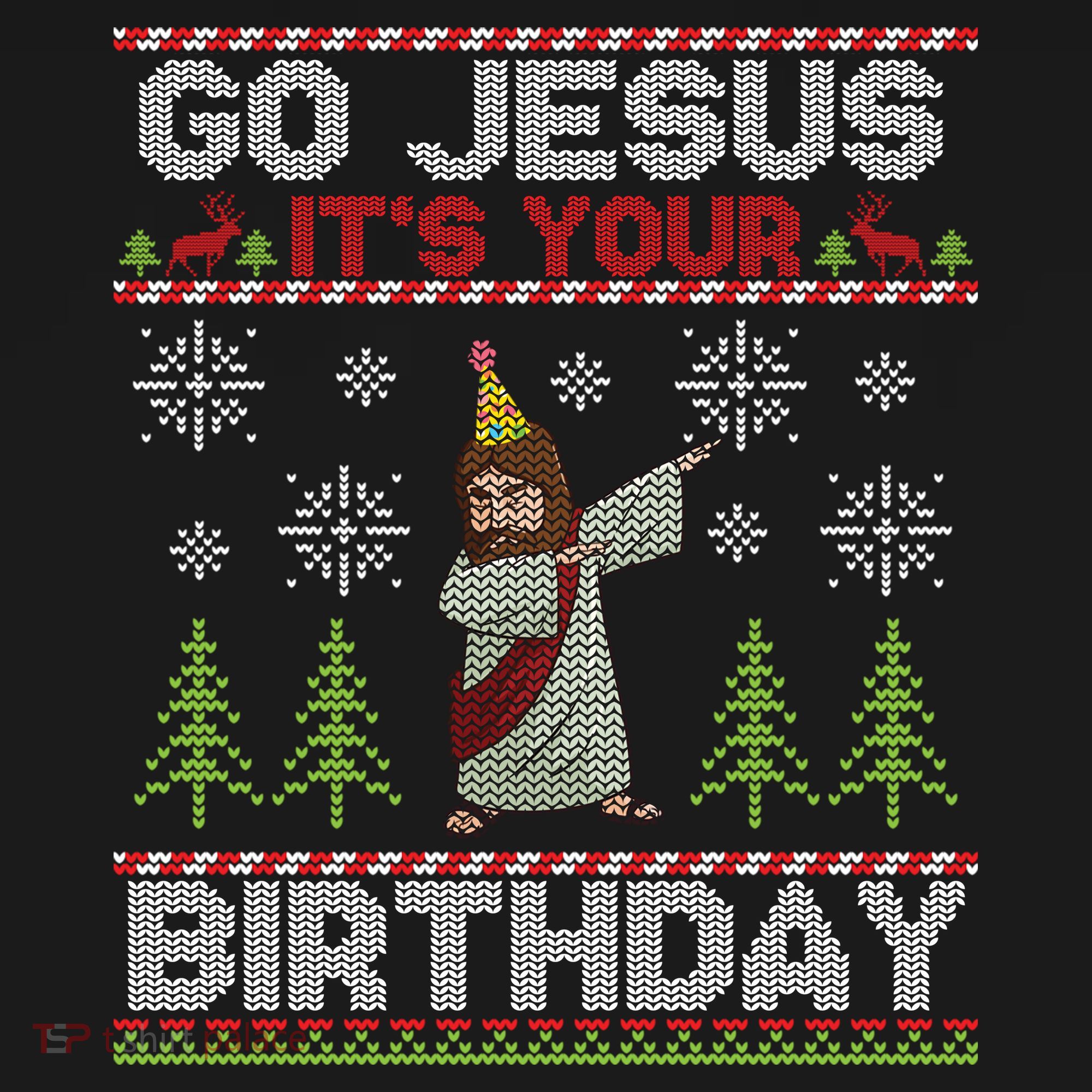 Dabbing Go Jesus It Is Your Birthday Merry Christmas Ornament