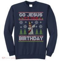 Dabbing Go Jesus It Is Your Birthday Merry Christmas Sweatshirt thumb 0