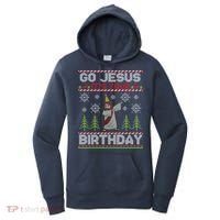Dabbing Go Jesus It Is Your Birthday Merry Christmas Women's Hoodie thumb 0