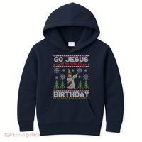 Dabbing Go Jesus It Is Your Birthday Merry Christmas Kids Hoodie thumb 0