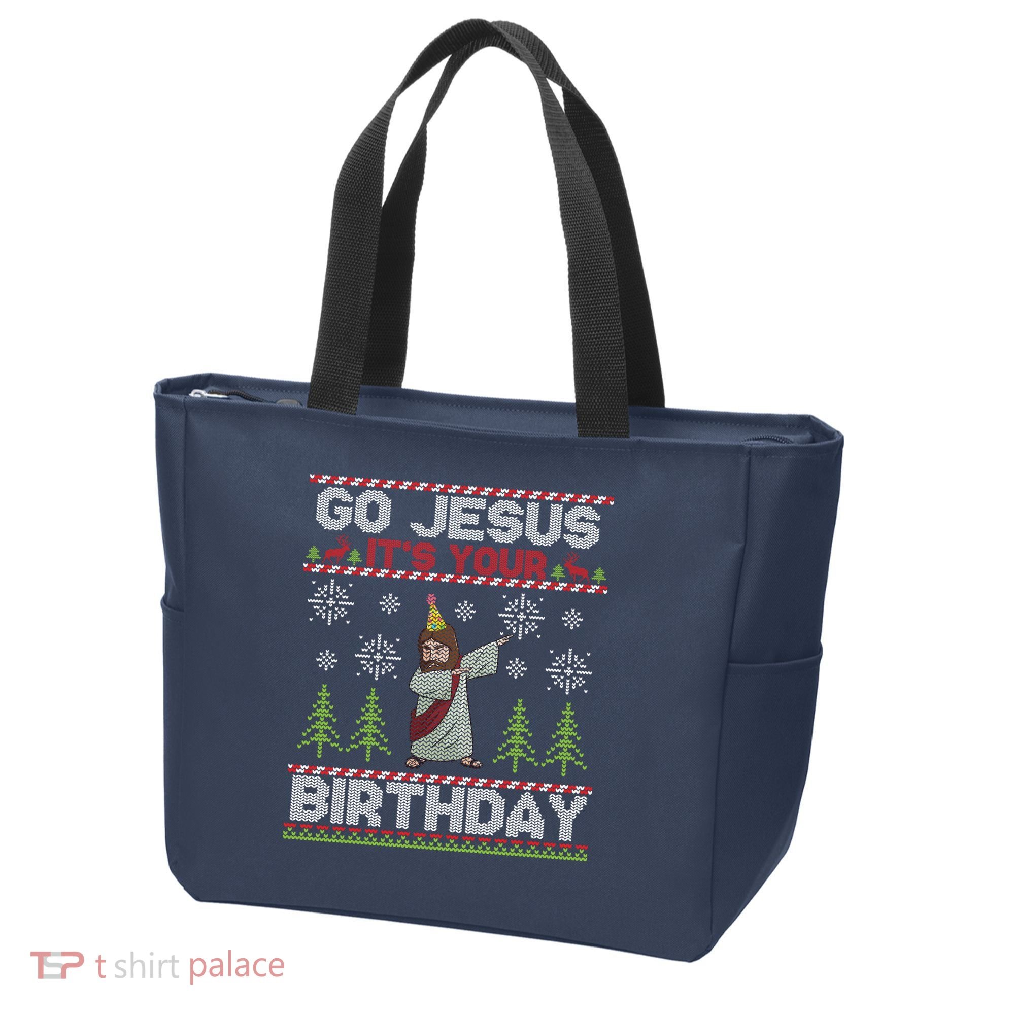 Dabbing Go Jesus It Is Your Birthday Merry Christmas Tote Bag