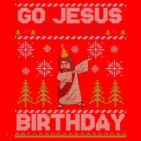 Dabbing Go Jesus It Is Your Birthday Merry Christmas Santa Hat thumb 1