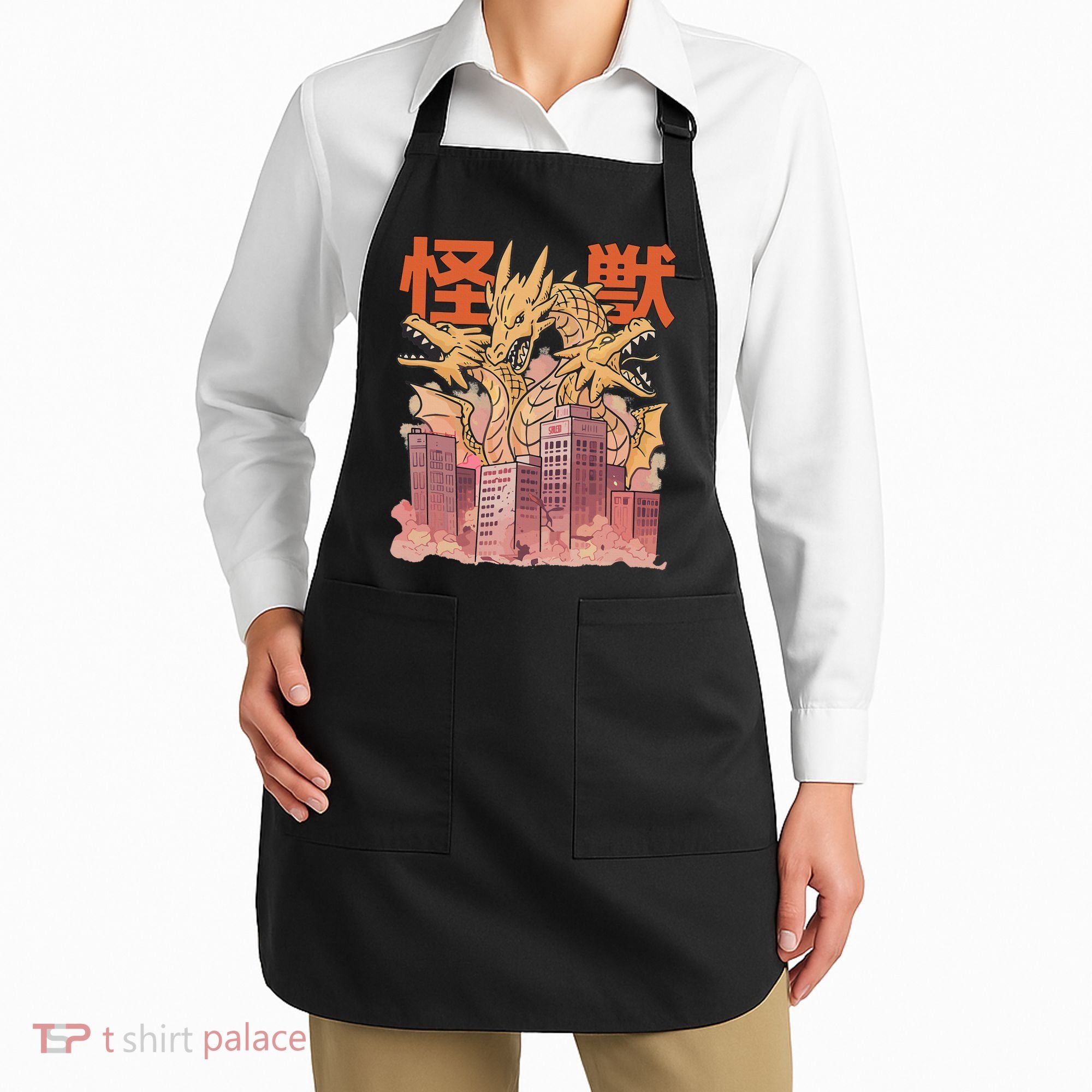 Dragon Ghidorah Japanese Apron