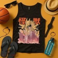 Dragon Ghidorah Japanese Tank Top thumb 4