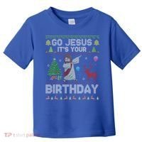 Dabbing Go Jesus Its Your Birthday Merry Christmas Day Toddler T-Shirt thumb 0