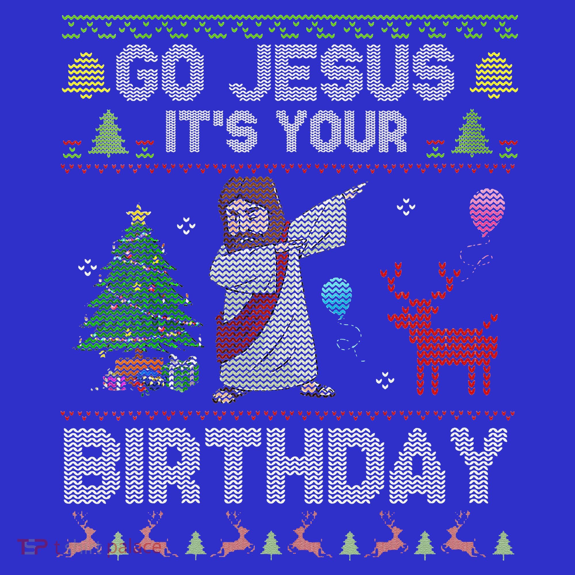 Dabbing Go Jesus Its Your Birthday Merry Christmas Day Visor