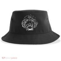 Doodles Goldendoodle Labradoodle Line Drawing Gift Sustainable Bucket Hat thumb 0