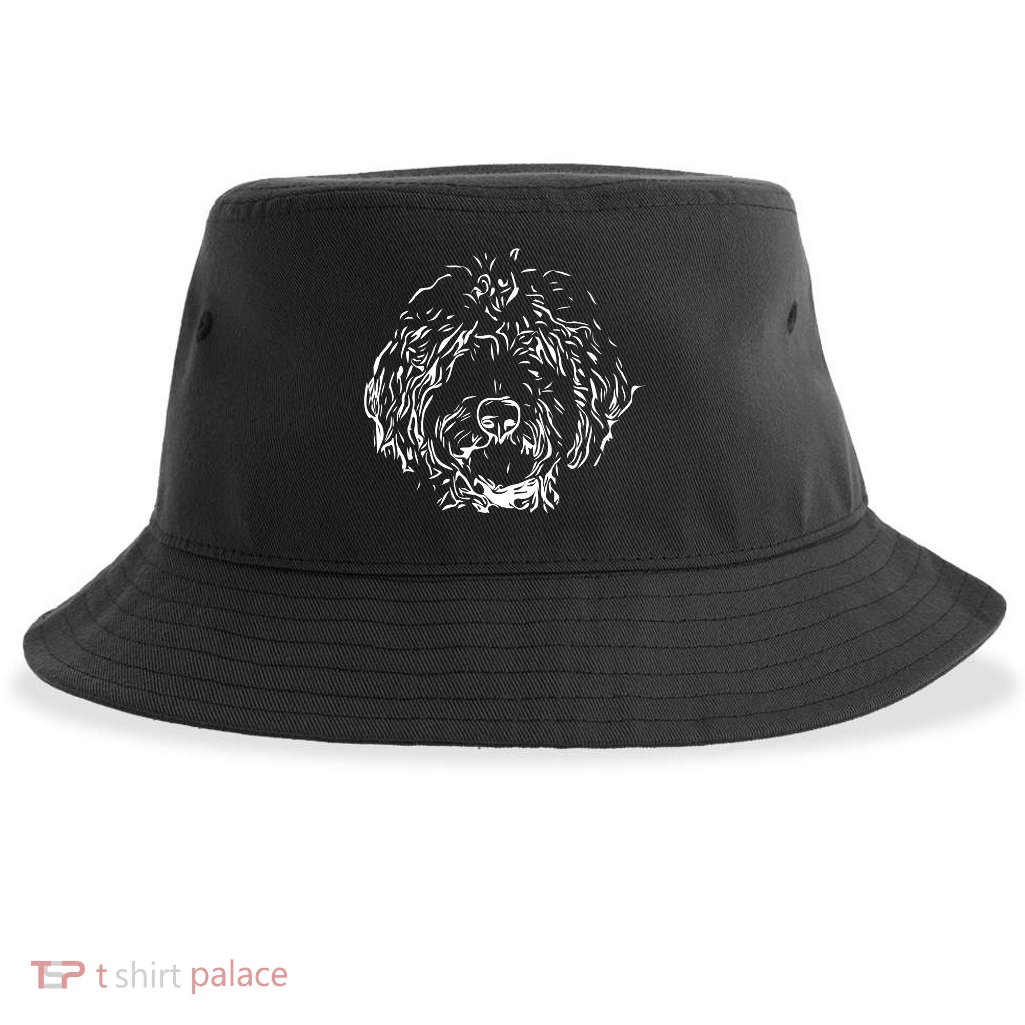 Doodles Goldendoodle Labradoodle Line Drawing Gift Sustainable Bucket Hat