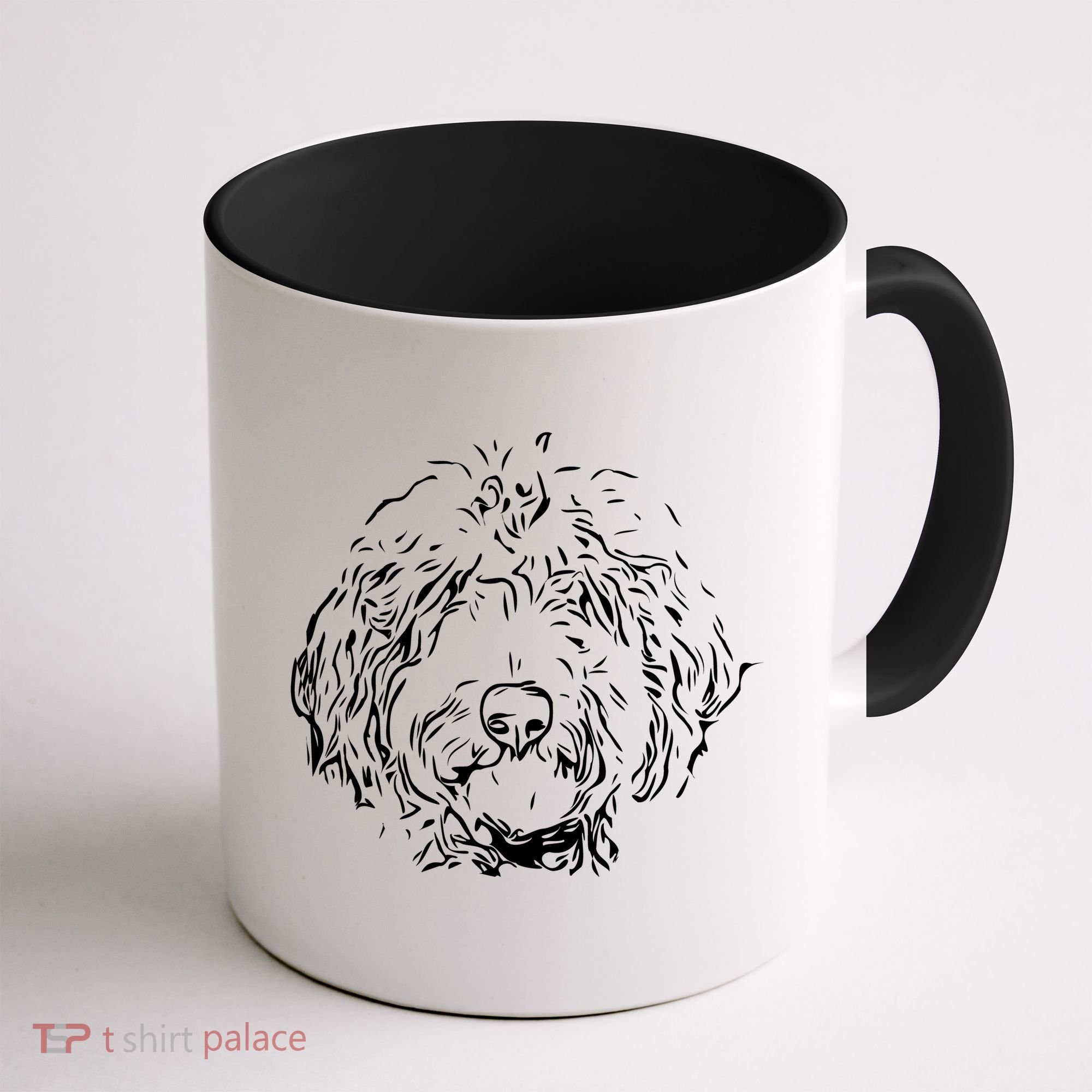 Doodles Goldendoodle Labradoodle Line Drawing Gift Coffee Mug