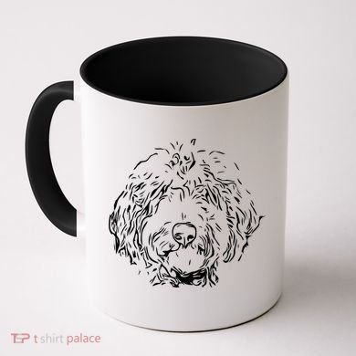 Doodles Goldendoodle Labradoodle Line Drawing Gift Coffee Mug