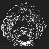 Doodles Goldendoodle Labradoodle Line Drawing Gift V.I.T. Fleece Crew Sweatshirt thumb 2