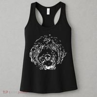 Doodles Goldendoodle Labradoodle Line Drawing Gift Women's Tank Top thumb 3