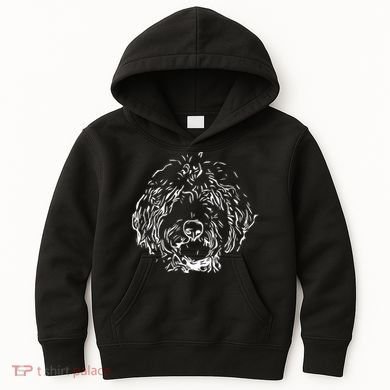 Doodles Goldendoodle Labradoodle Line Drawing Gift Kids Hoodie