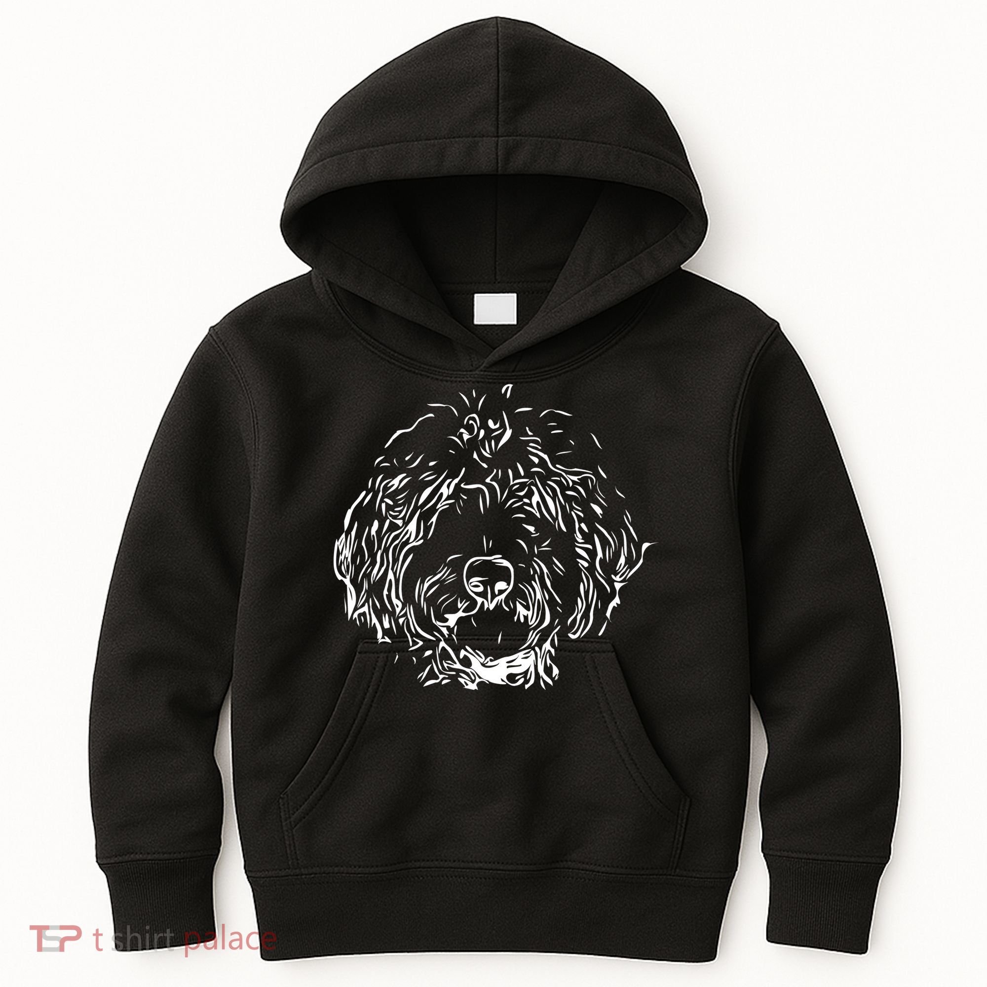 Doodles Goldendoodle Labradoodle Line Drawing Gift Kids Hoodie