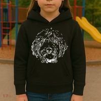 Doodles Goldendoodle Labradoodle Line Drawing Gift Kids Hoodie thumb 3