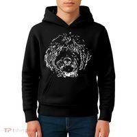 Doodles Goldendoodle Labradoodle Line Drawing Gift Kids Hoodie thumb 4