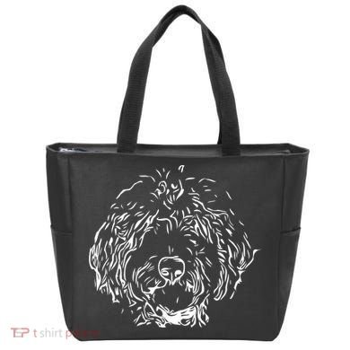 Doodles Goldendoodle Labradoodle Line Drawing Gift Tote Bag