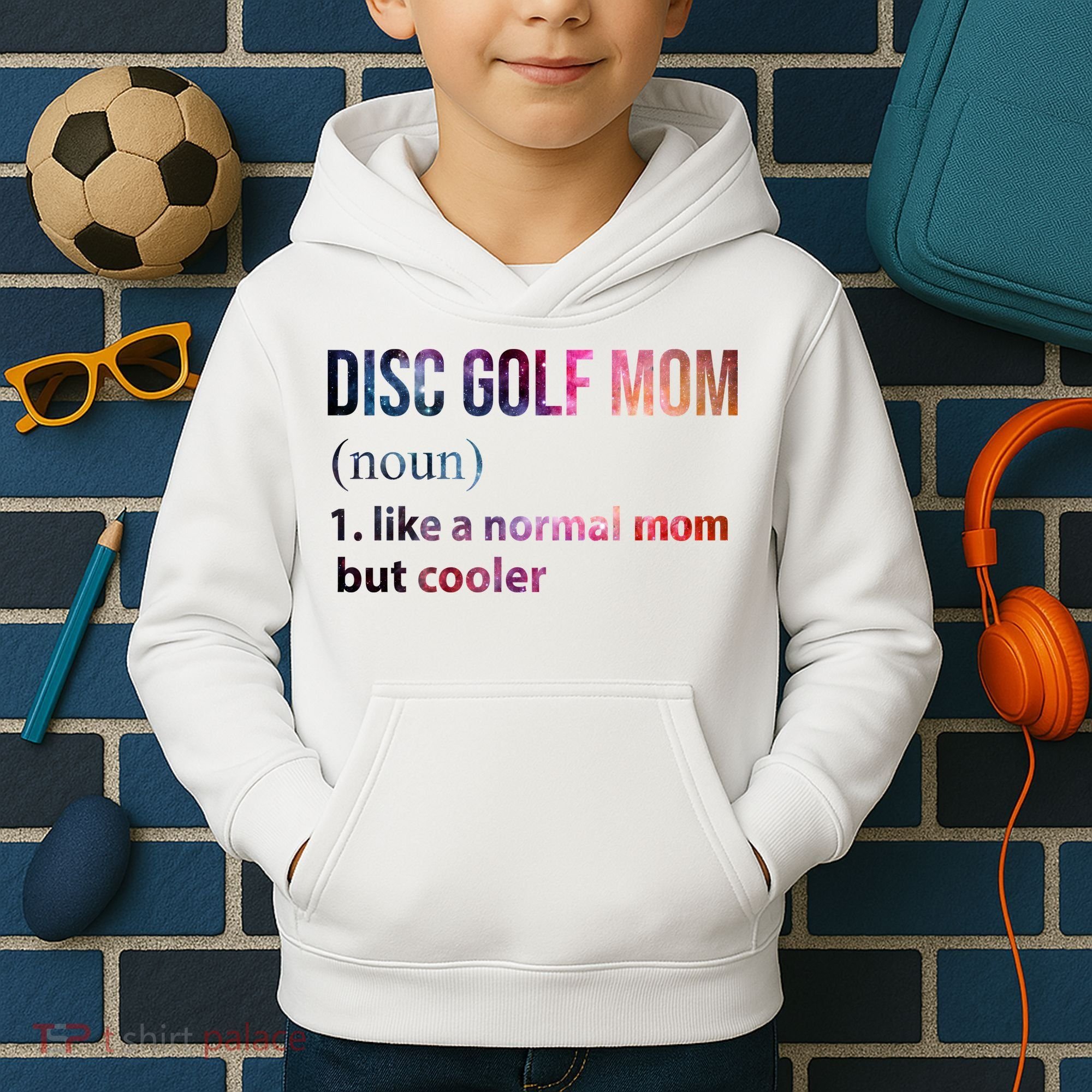 Disc Golf Mom Kids Hoodie
