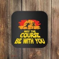 Disc Golf May The Course Be With You Trendy Golf Coaster thumb 0