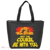 Disc Golf May The Course Be With You Trendy Golf Tote Bag thumb 0