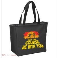 Disc Golf May The Course Be With You Trendy Golf Tote Bag thumb 2