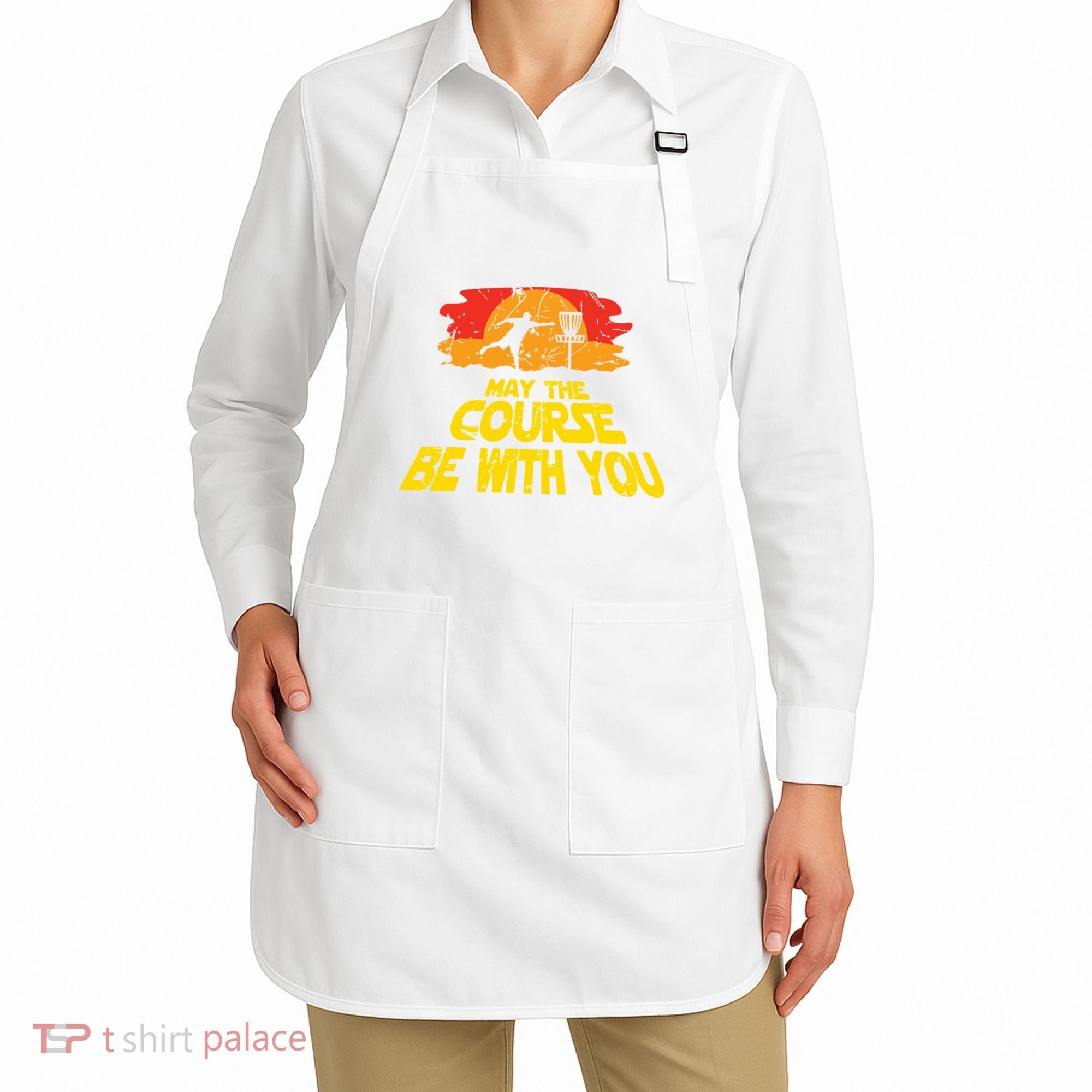 Disc Golf May The Course Be With You Trendy Golf Apron