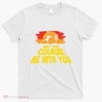 Disc Golf May The Course Be With You Trendy Golf T-Shirt thumb 0