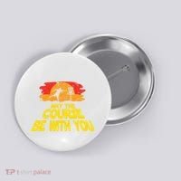 Disc Golf May The Course Be With You Trendy Golf Button thumb 0