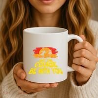 Disc Golf May The Course Be With You Trendy Golf Coffee Mug thumb 3