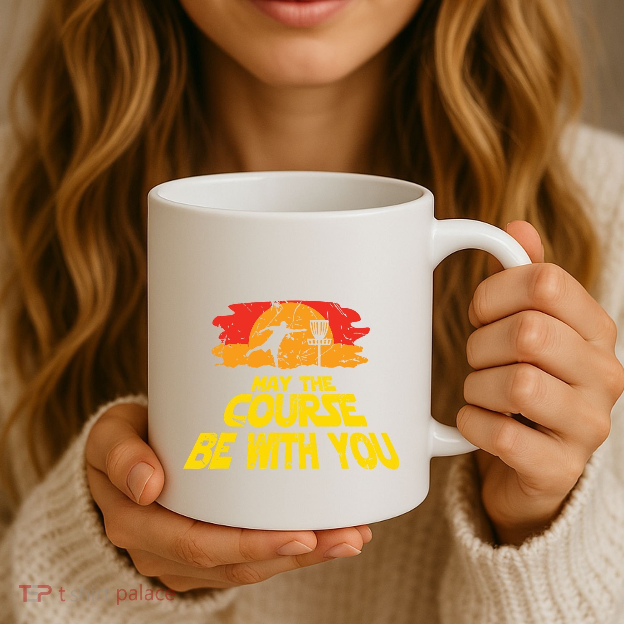 Disc Golf May The Course Be With You Trendy Golf Coffee Mug