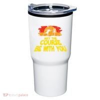 Disc Golf May The Course Be With You Trendy Golf Tumbler thumb 0