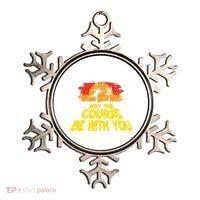 Disc Golf May The Course Be With You Trendy Golf Ornament thumb 0