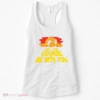 Disc Golf May The Course Be With You Trendy Golf Women's Tank Top thumb 0