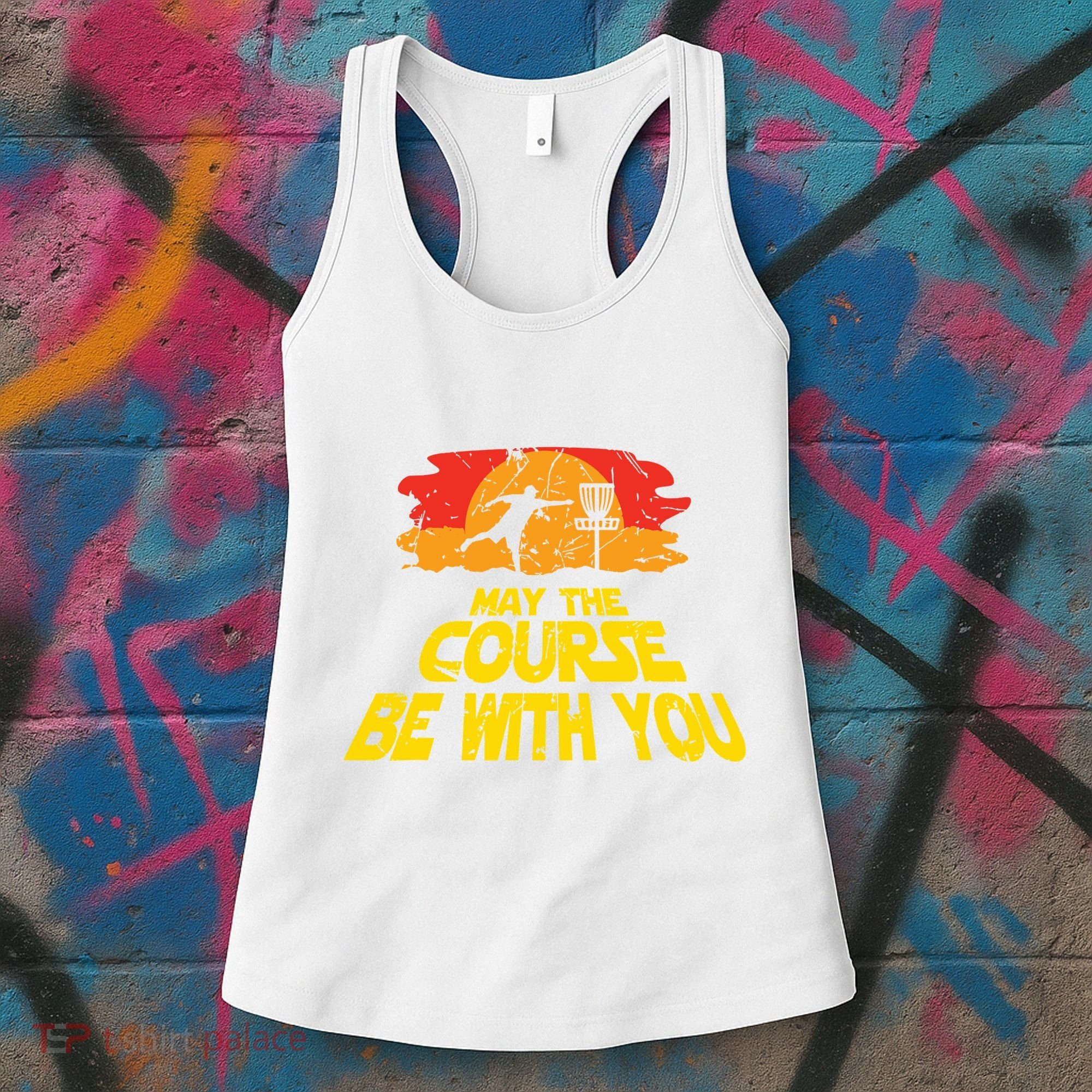 Disc Golf May The Course Be With You Trendy Golf Women's Tank Top