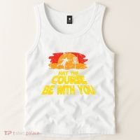 Disc Golf May The Course Be With You Trendy Golf Tank Top thumb 2