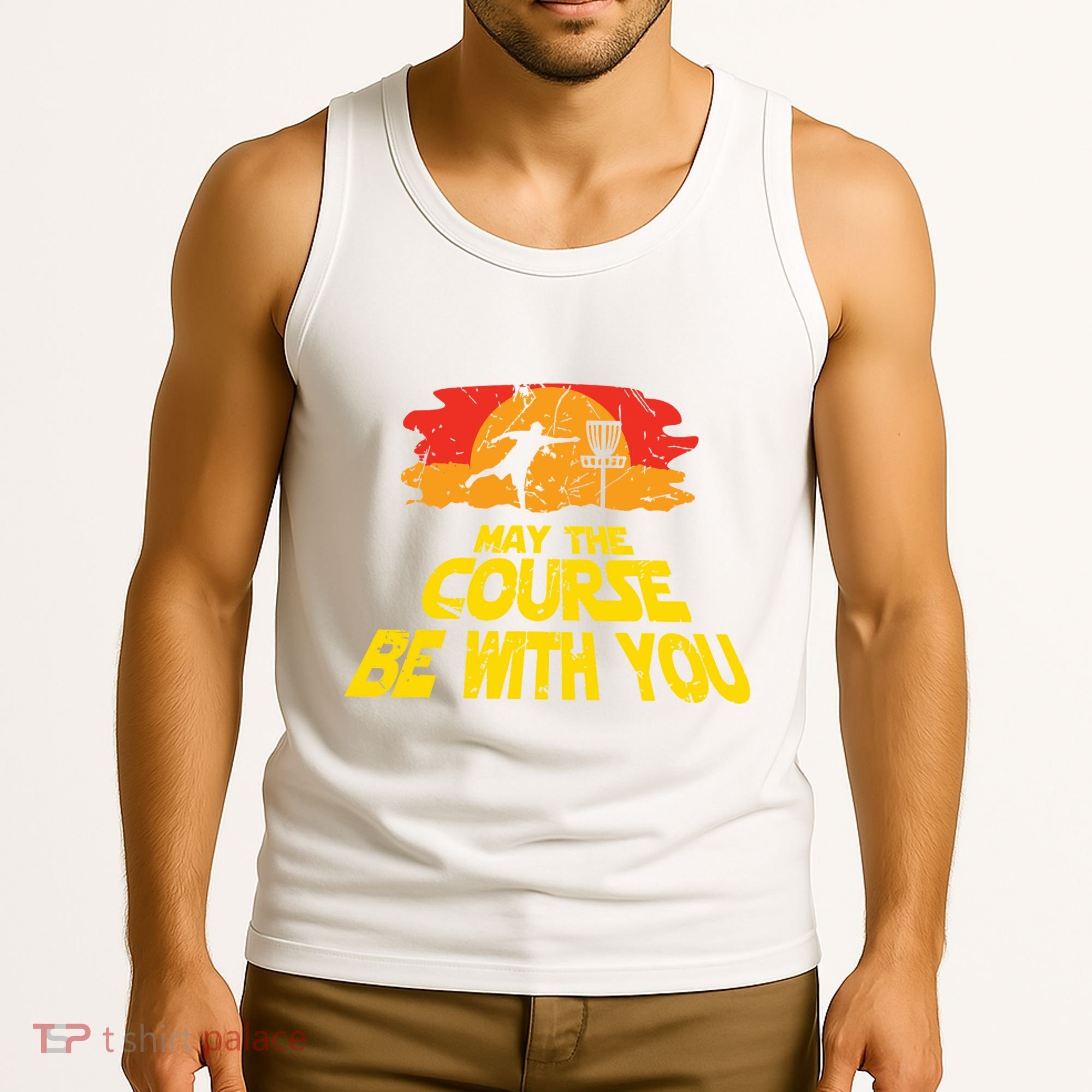 Disc Golf May The Course Be With You Trendy Golf Tank Top
